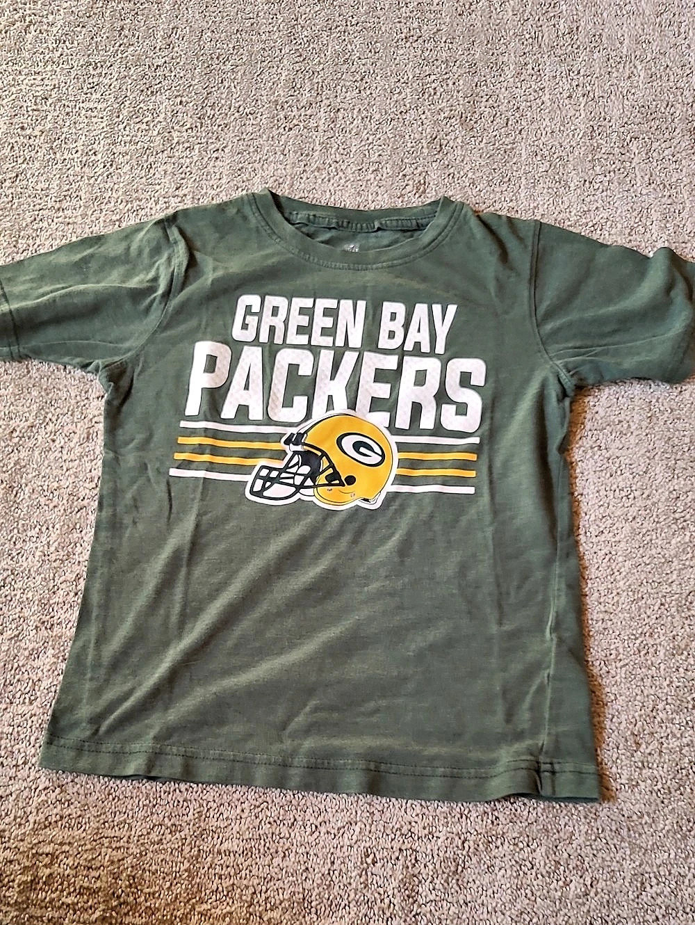 NFL Team Apparel Green Bay Packers Team Apparel T-Shirt Green Yellow Short